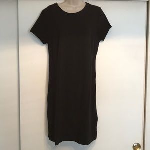 Long black T-shirt dress